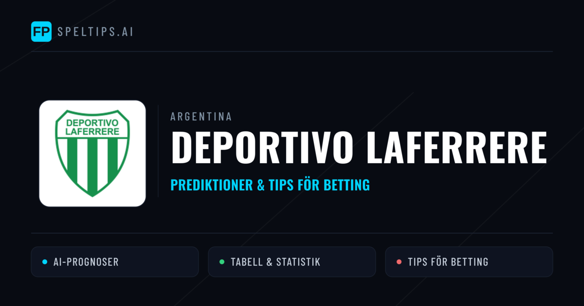 Deportivo Laferrere Prognoser & Statistik
