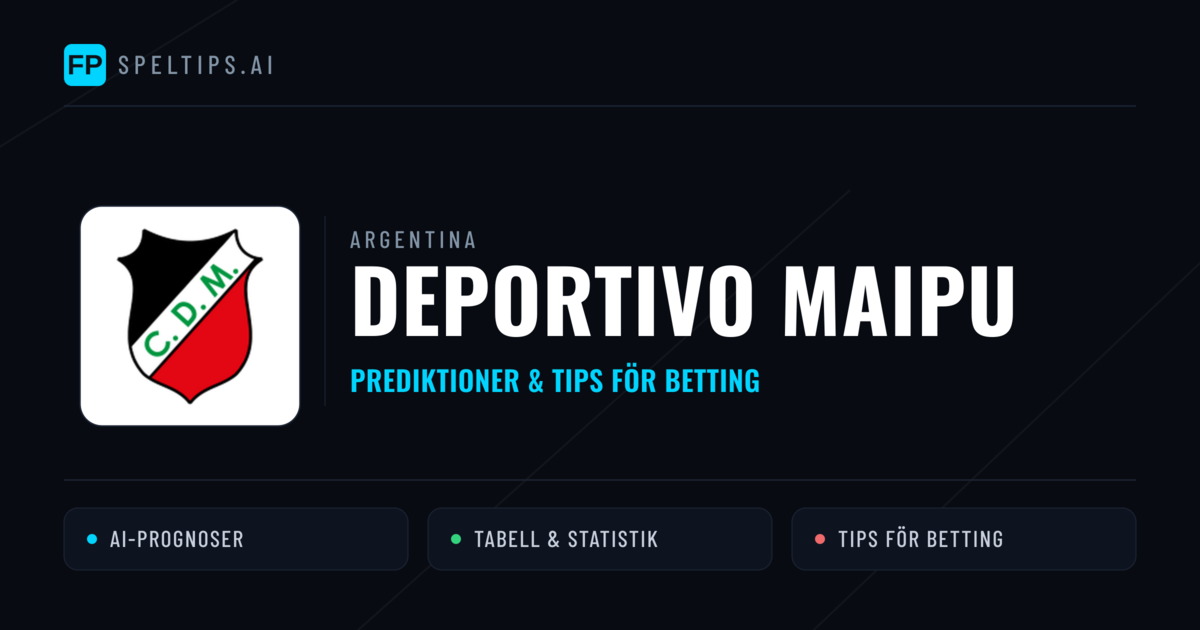 Deportivo Maipu Prognoser & Statistik