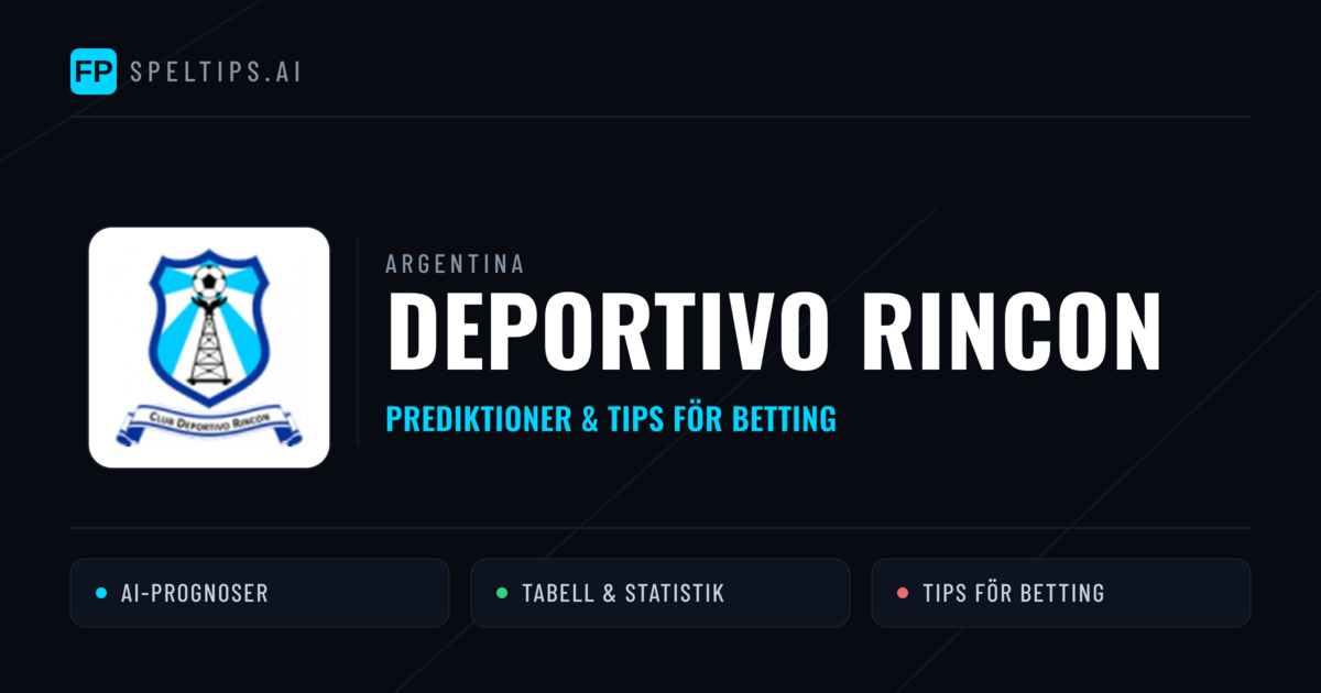 Deportivo Rincon Prognoser & Statistik