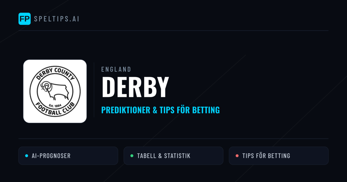 Derby Prognoser & Statistik