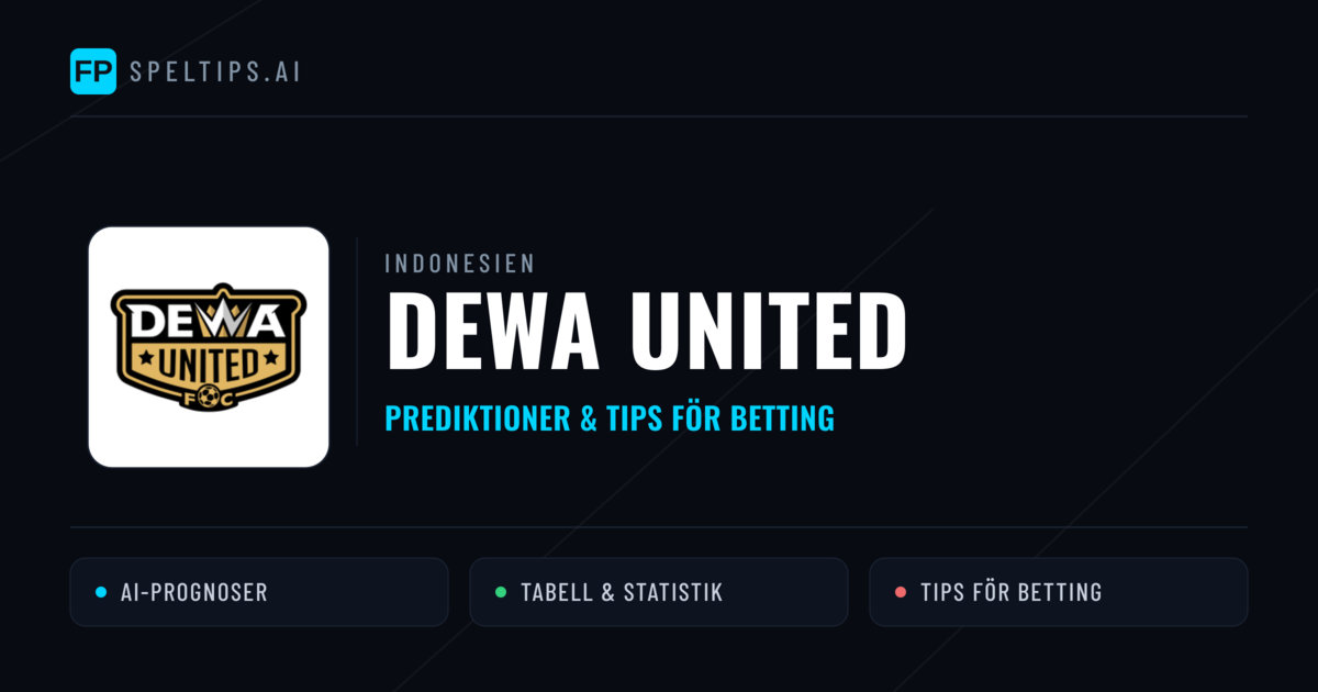 Dewa United Prognoser & Statistik