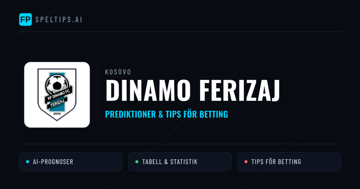 Dinamo Ferizaj Prognoser & Statistik