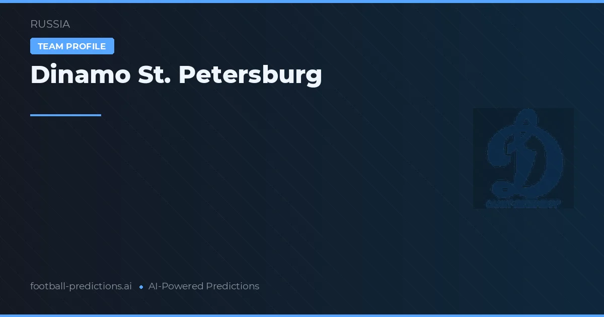 Dinamo St. Petersburg Prognoser & Statistik