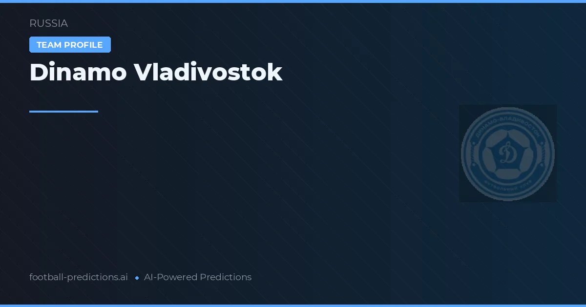 Dinamo Vladivostok Prognoser & Statistik