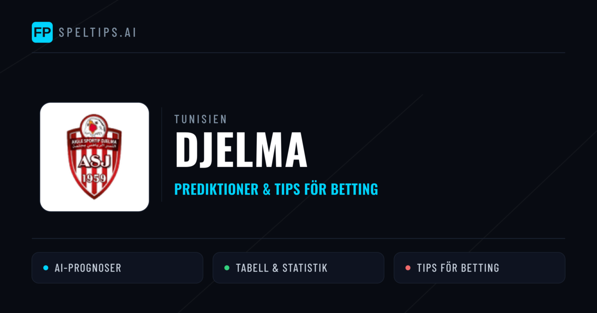 Djelma Prognoser & Statistik