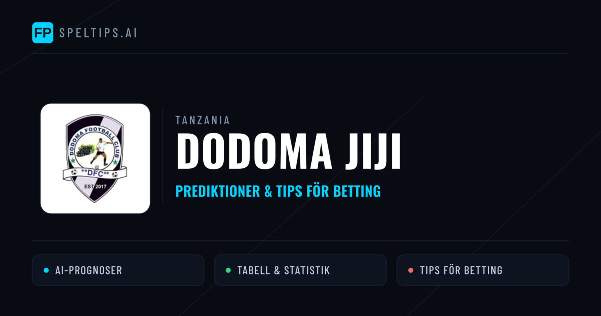 Dodoma Jiji Prognoser & Statistik