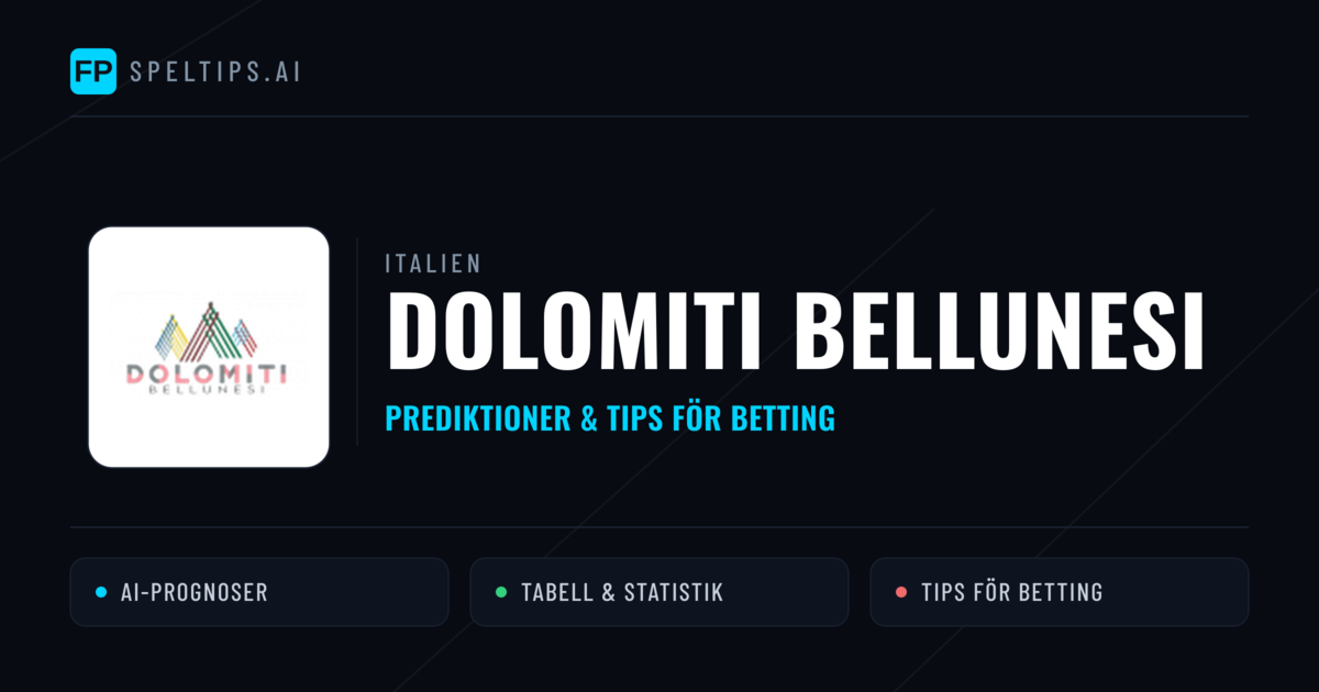 Dolomiti Bellunesi Prognoser & Statistik