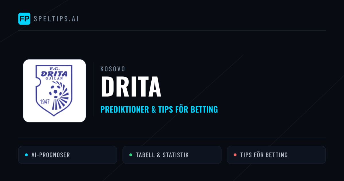 Drita Prognoser & Statistik
