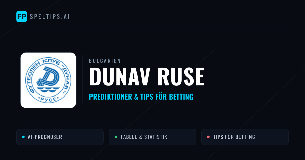 Dunav Ruse Prognoser & Statistik