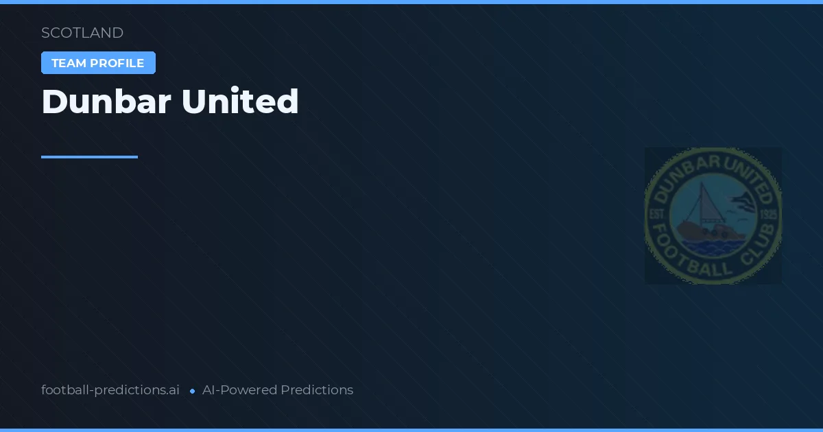 Dunbar United Prognoser & Statistik