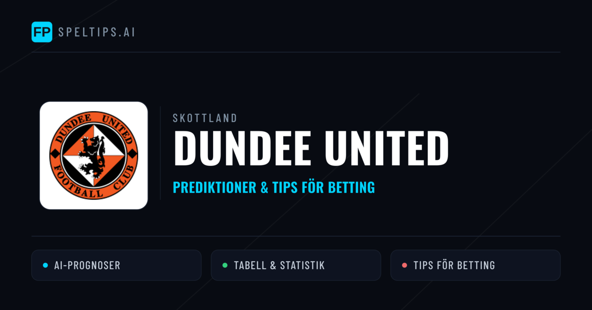 Dundee United Prognoser & Statistik