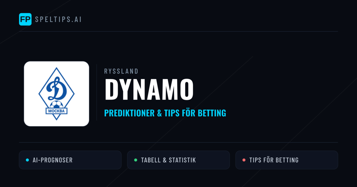Dynamo Prognoser & Statistik