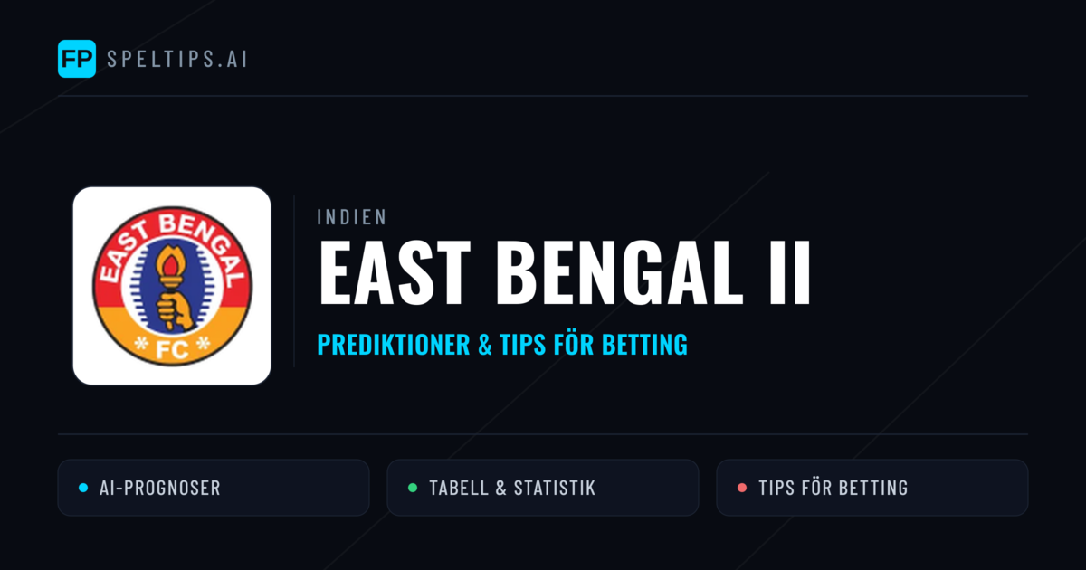 East Bengal II Prognoser & Statistik