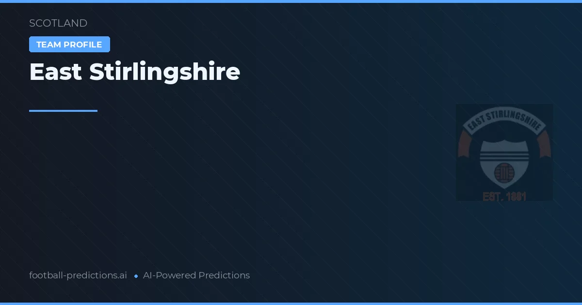 East Stirlingshire Prognoser & Statistik
