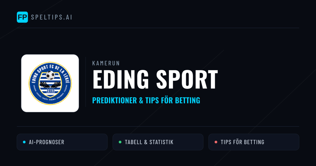 Eding Sport Prognoser & Statistik