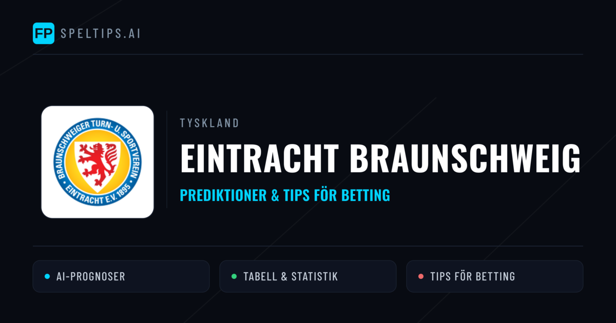 Eintracht Braunschweig Prognoser & Statistik