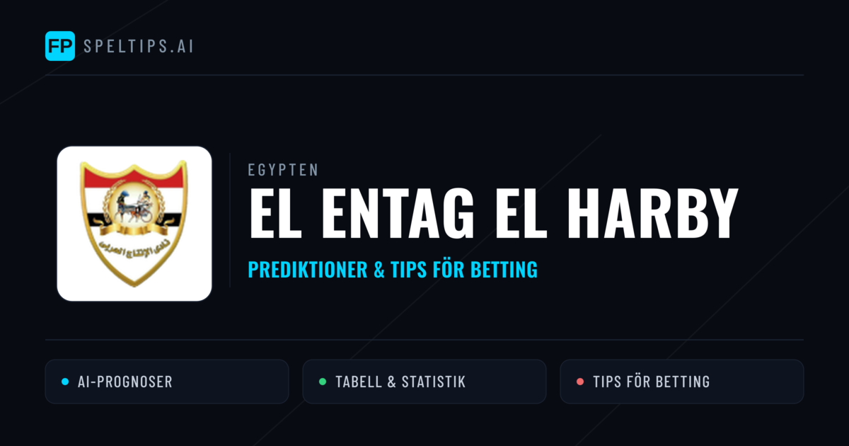 El Entag El Harby Prognoser & Statistik