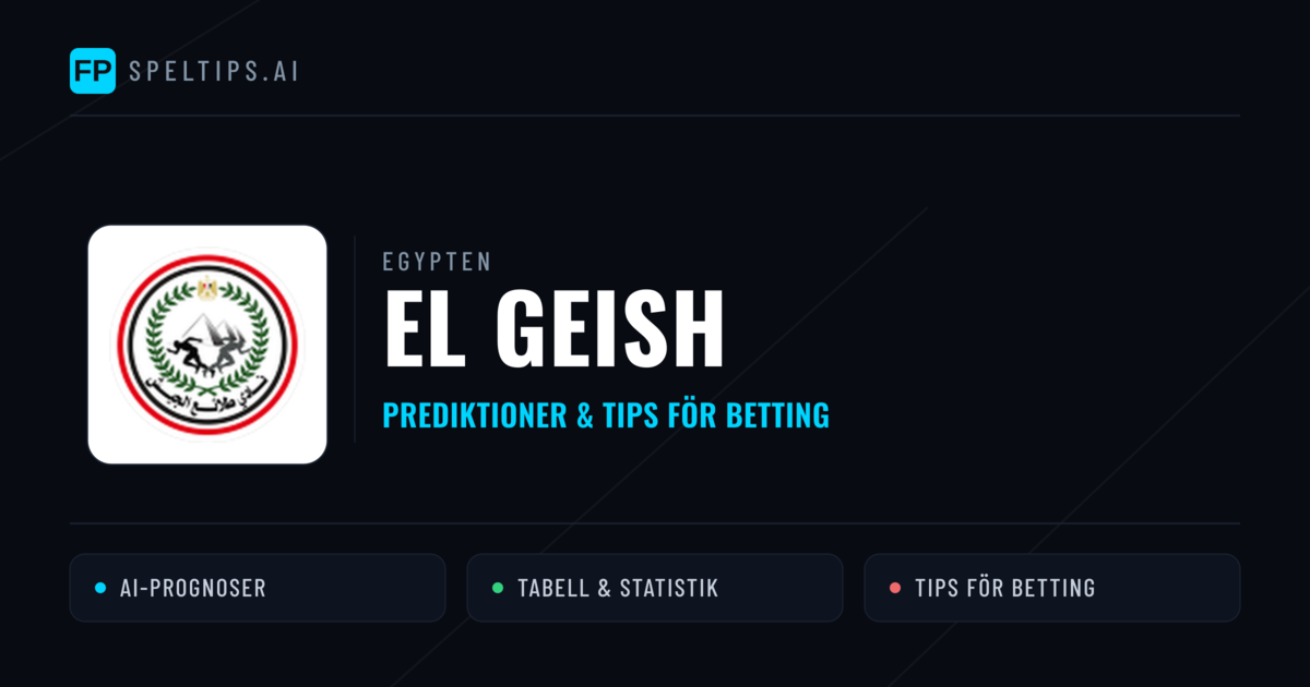 El Geish Prognoser & Statistik
