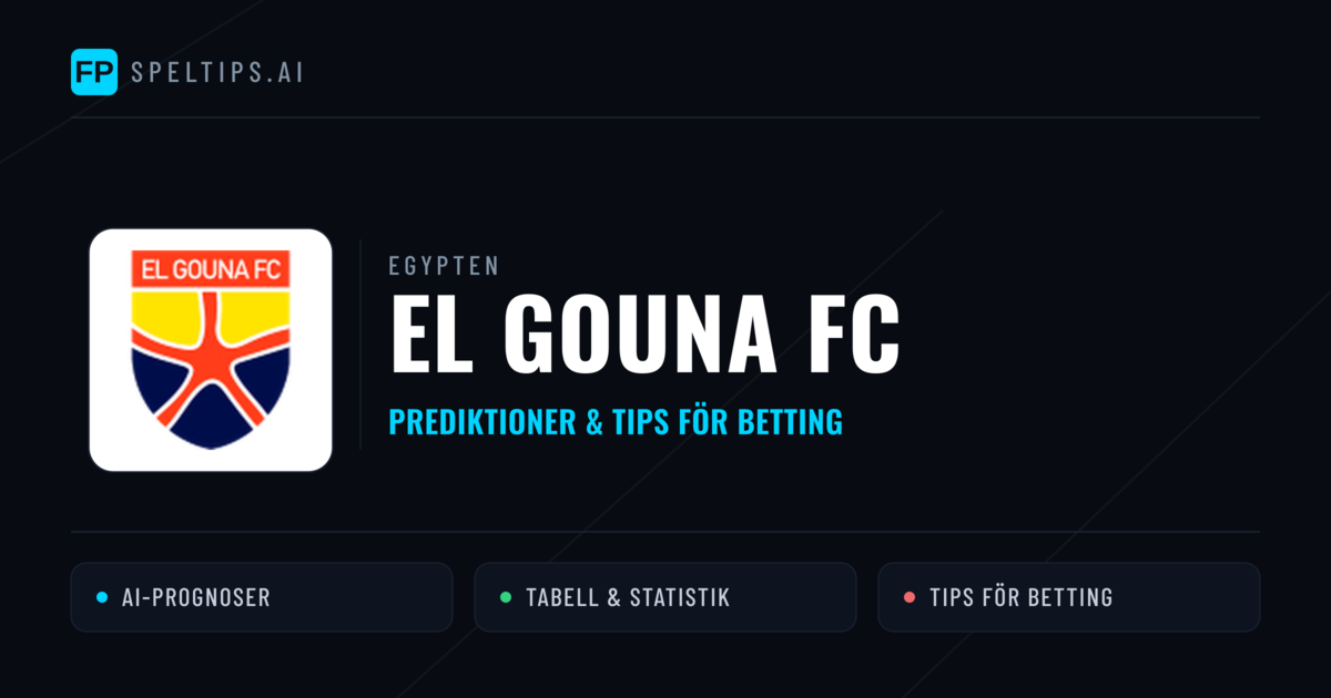 El Gouna FC Prognoser & Statistik