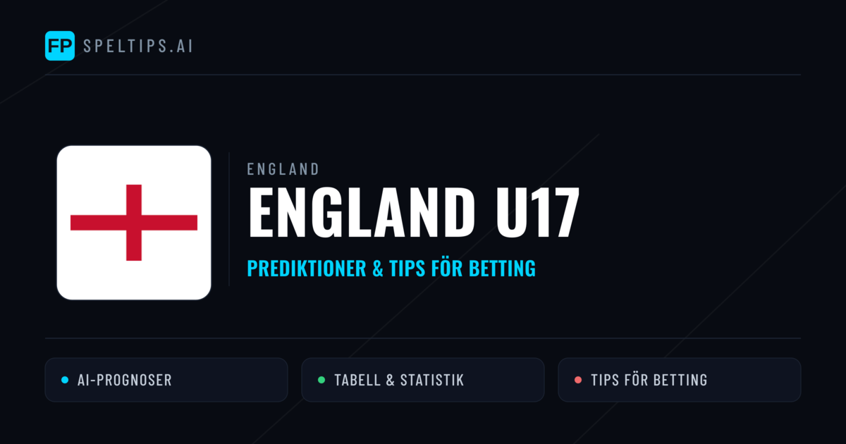England U17 Prognoser & Statistik