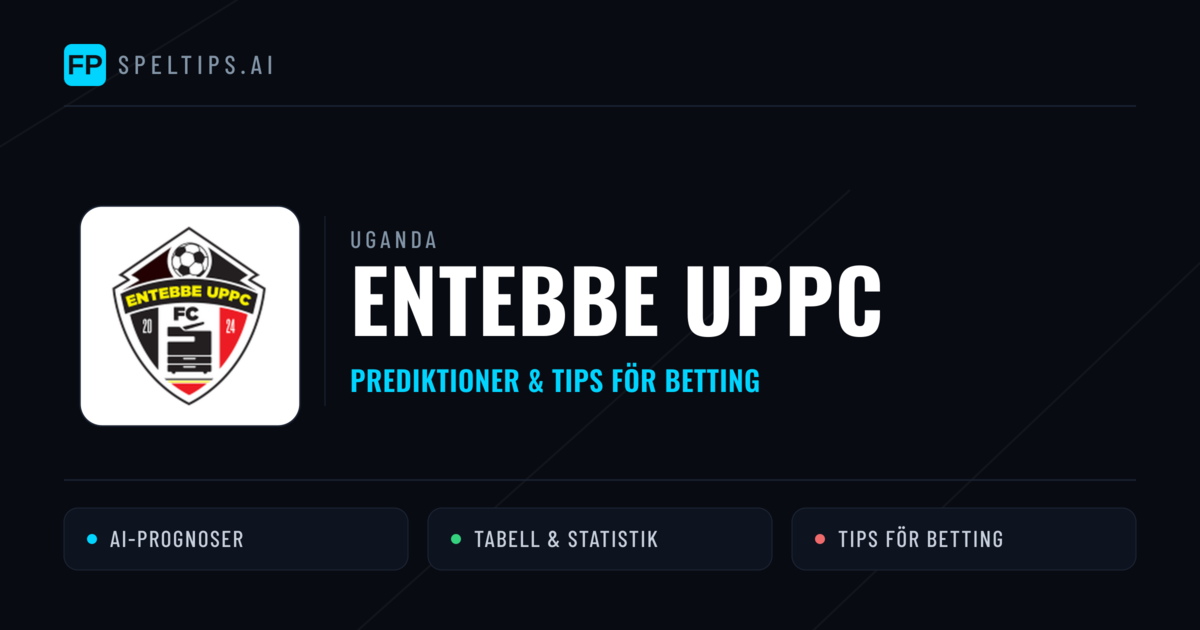 Entebbe UPPC Prognoser & Statistik