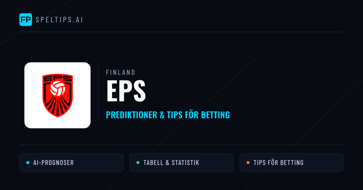 EPS Prognoser & Statistik