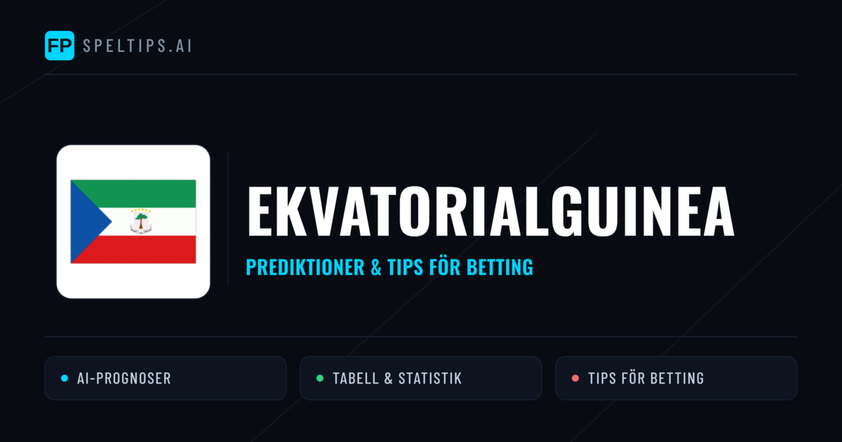 Ekvatorialguinea Prognoser & Statistik