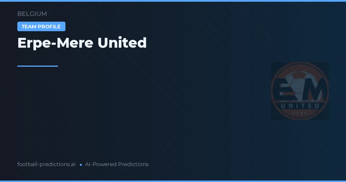 Erpe-Mere United Prognoser & Statistik