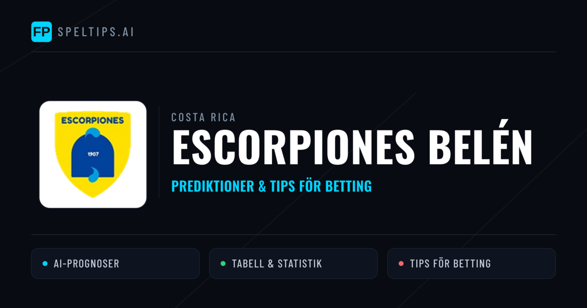 Escorpiones Belén Prognoser & Statistik