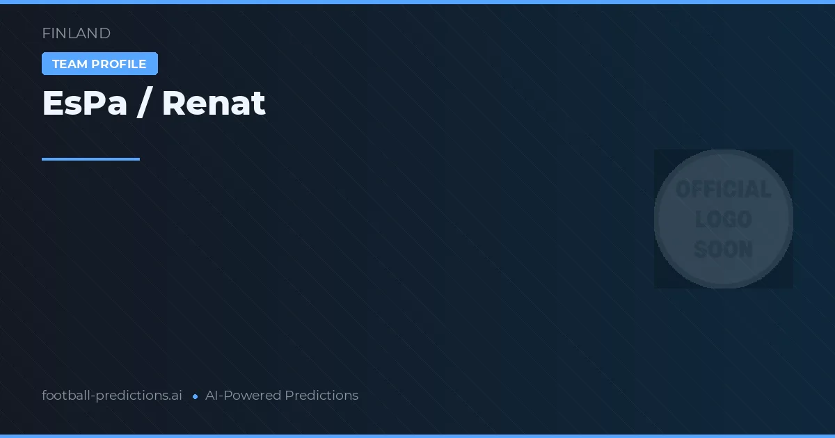 EsPa / Renat Prognoser & Statistik