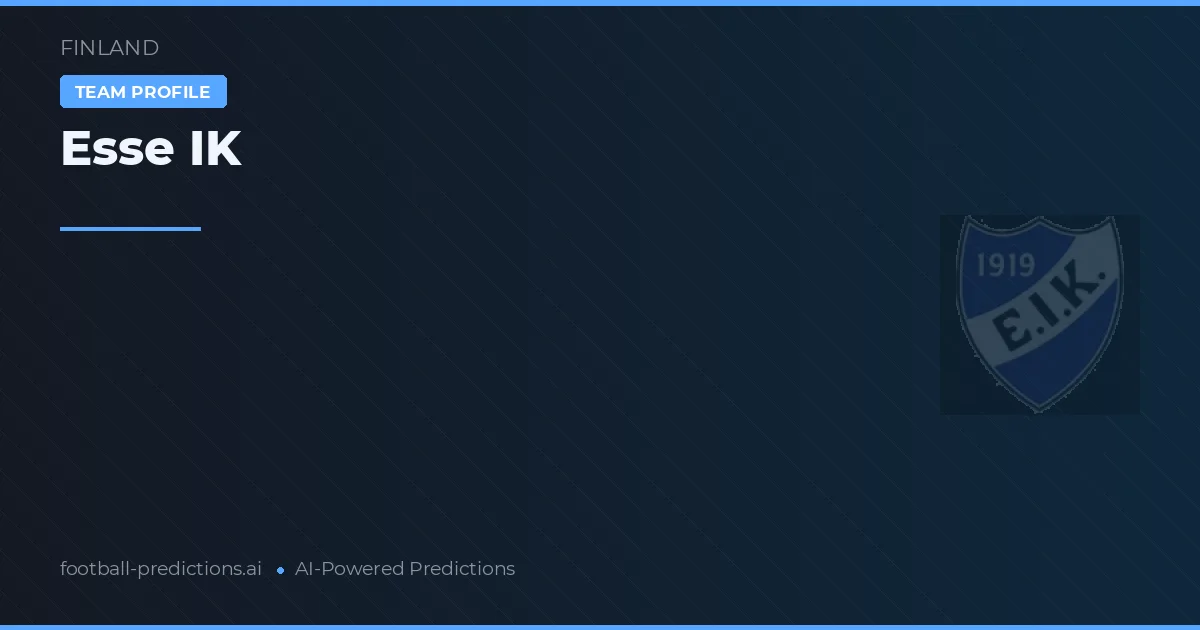 Esse IK Prognoser & Statistik