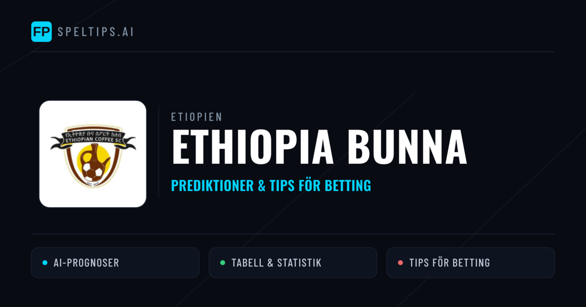 Ethiopia Bunna Prognoser & Statistik