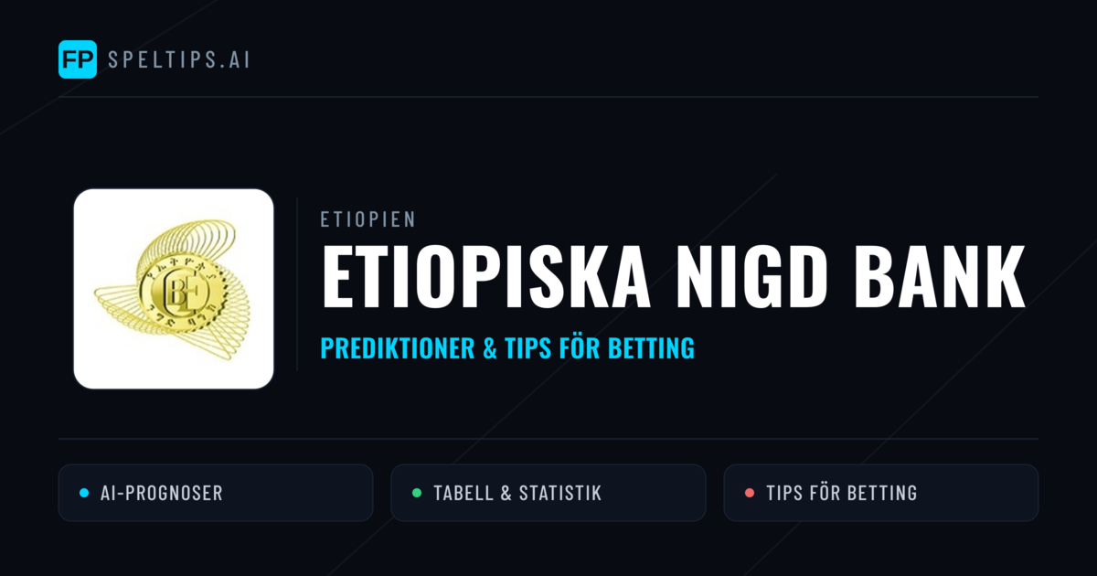 Etiopiska Nigd Bank Prognoser & Statistik
