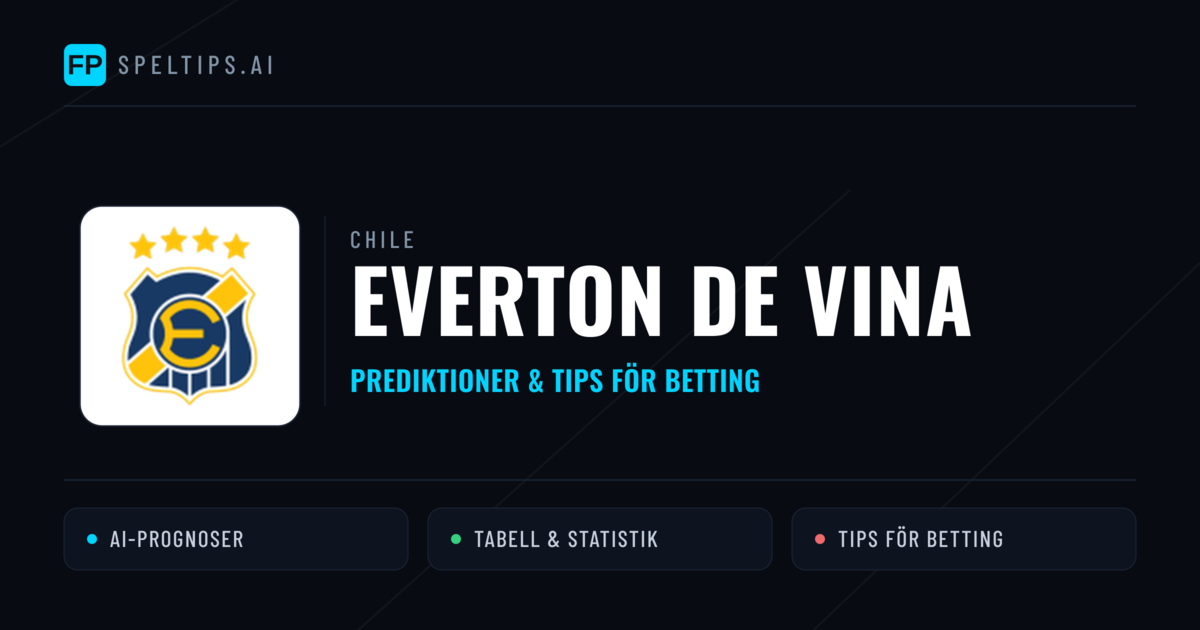 Everton de Vina Prognoser & Statistik