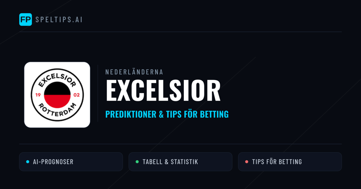 Excelsior Prognoser & Statistik