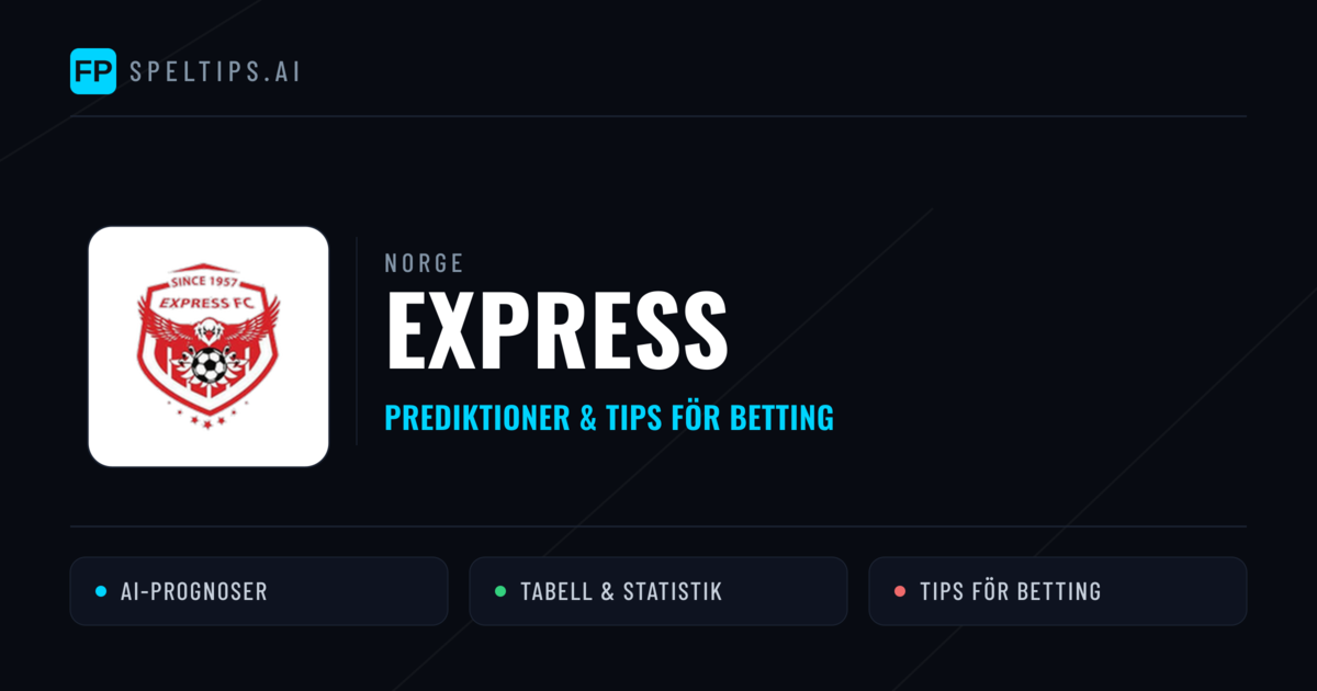 Express Prognoser & Statistik