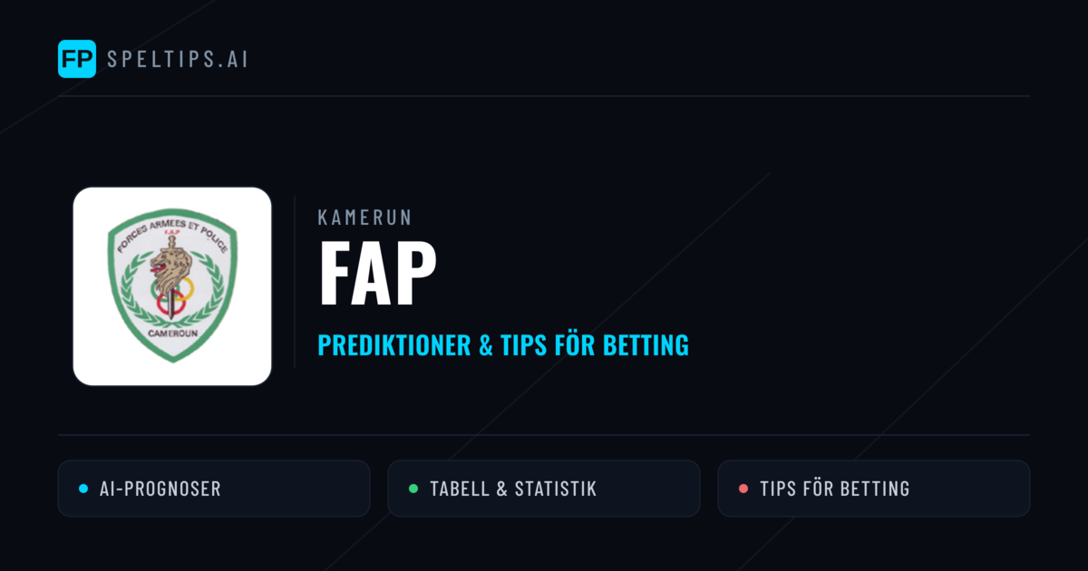 FAP Prognoser & Statistik