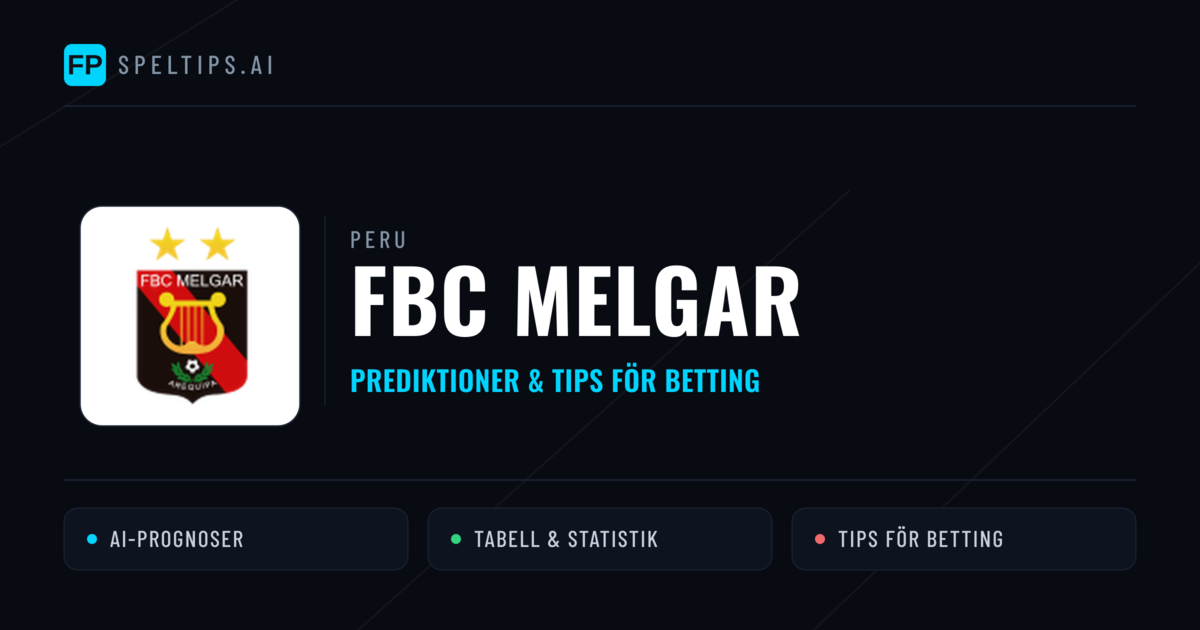 FBC Melgar Prognoser & Statistik