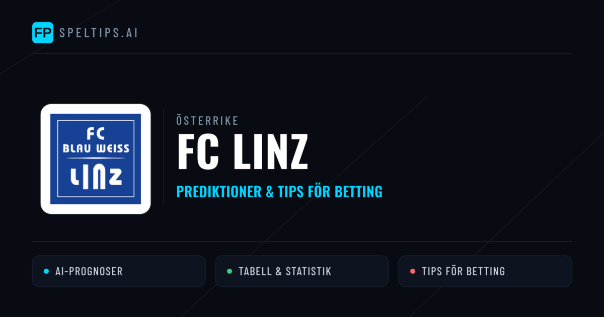 FC Linz Prognoser & Statistik