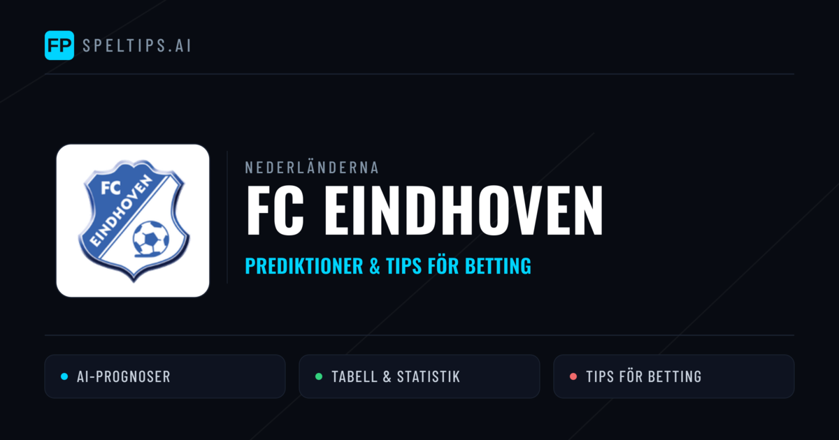 FC Eindhoven Prognoser & Statistik