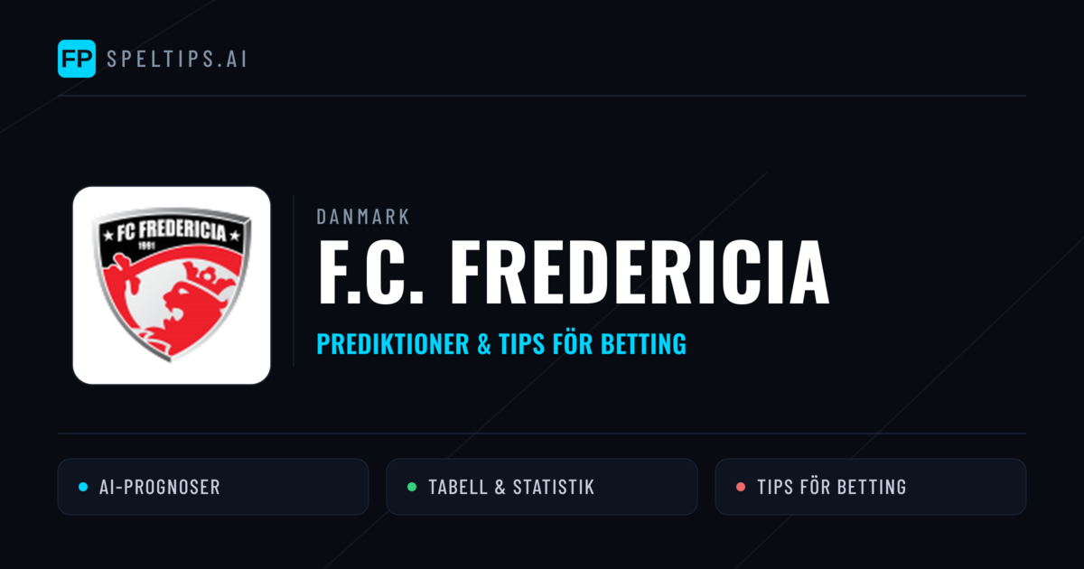 F.C. Fredericia Prognoser & Statistik