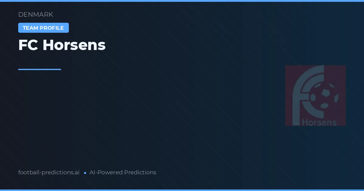 FC Horsens Prognoser & Statistik