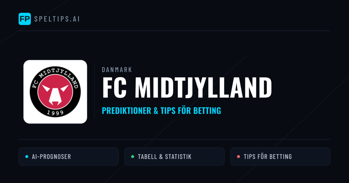 FC Midtjylland Prognoser & Statistik