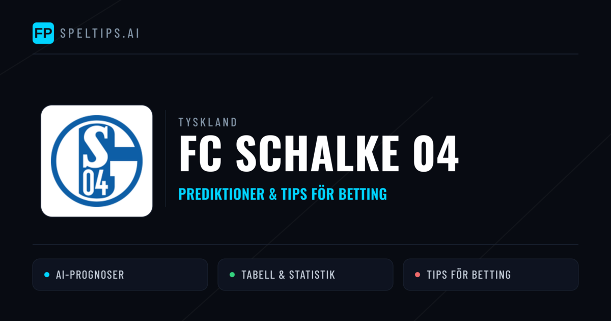 FC Schalke 04 Prognoser & Statistik