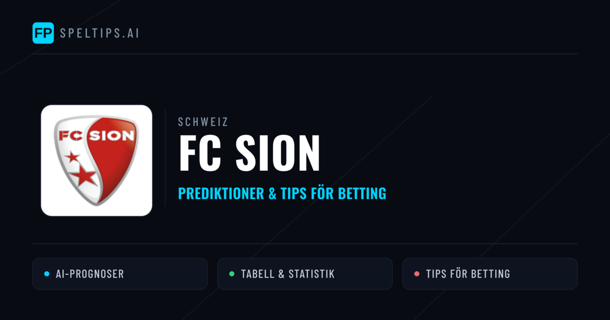 FC Sion Prognoser & Statistik