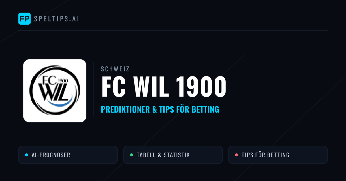 FC Wil 1900 Prognoser & Statistik