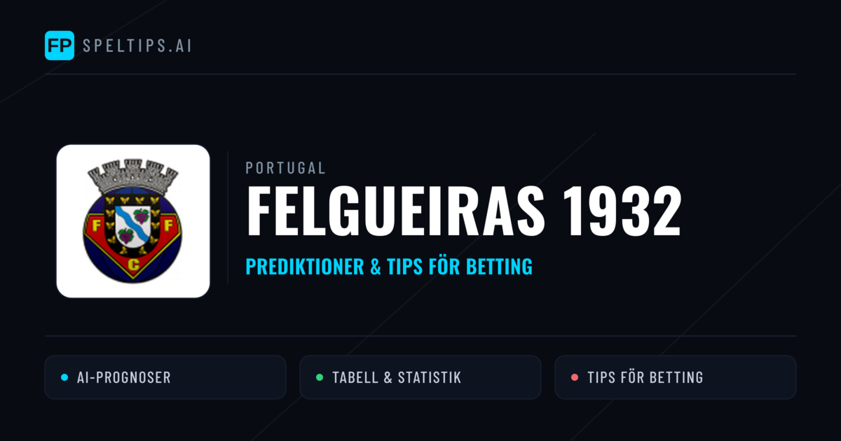 Felgueiras 1932 Prognoser & Statistik