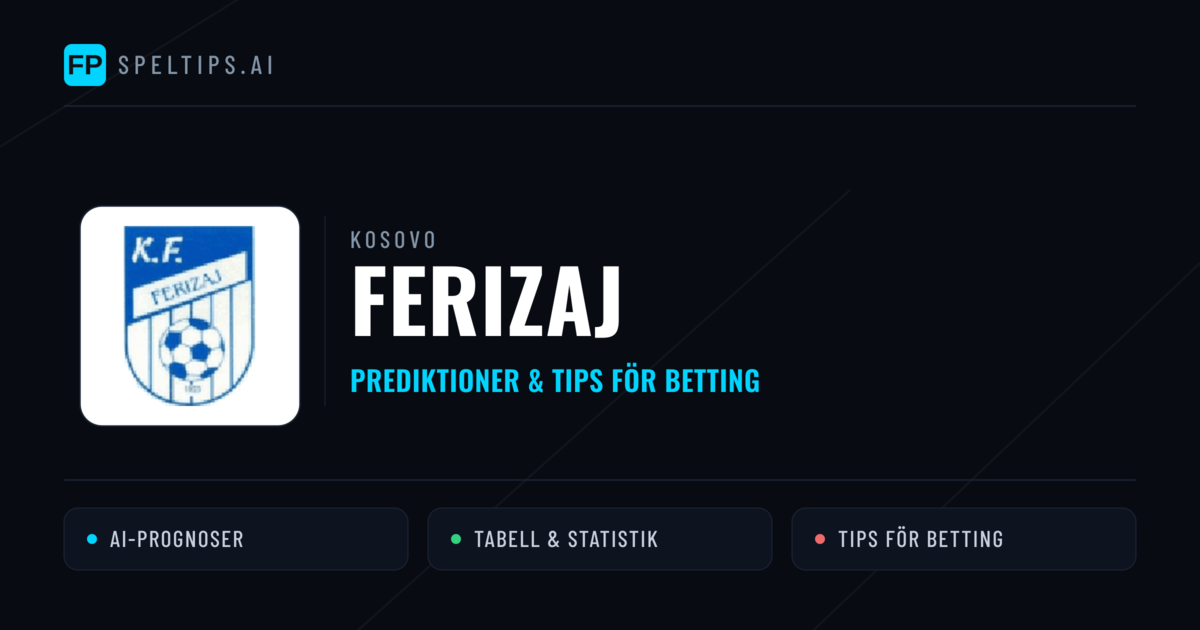 Ferizaj Prognoser & Statistik