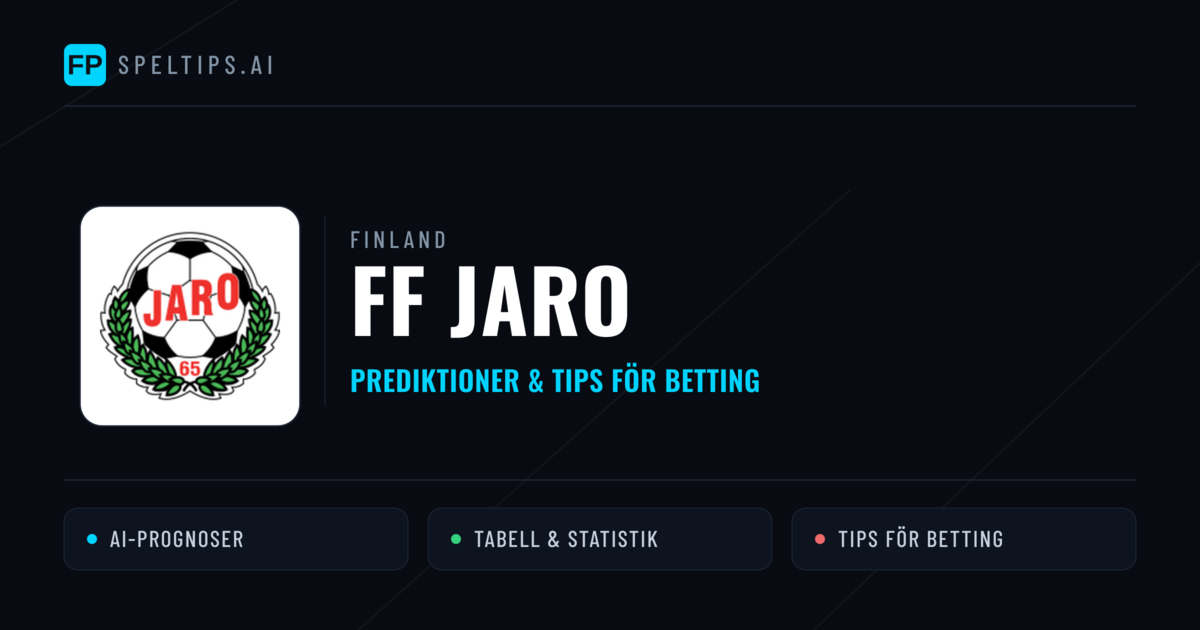 FF Jaro Prognoser & Statistik