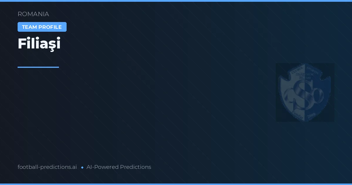Filiaşi Prognoser & Statistik